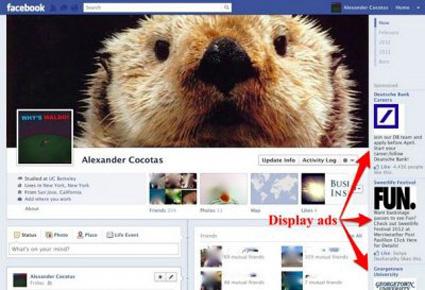 إليكم شكل موقع فايسبوك بعد الإكتتاب الأولي